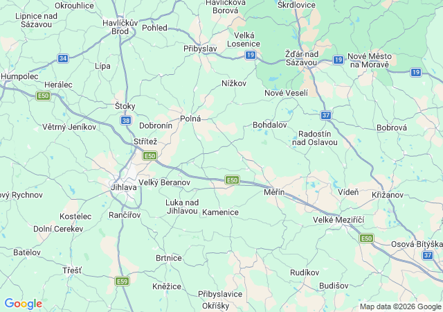 Google map: tř. 1. máje 3414, 690 02 Břeclav, Czechia