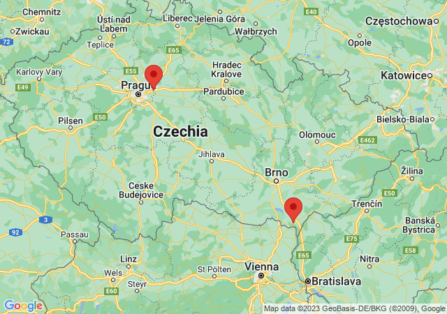 Google map: tř. 1. máje 3414, 690 02 Břeclav, Czechia